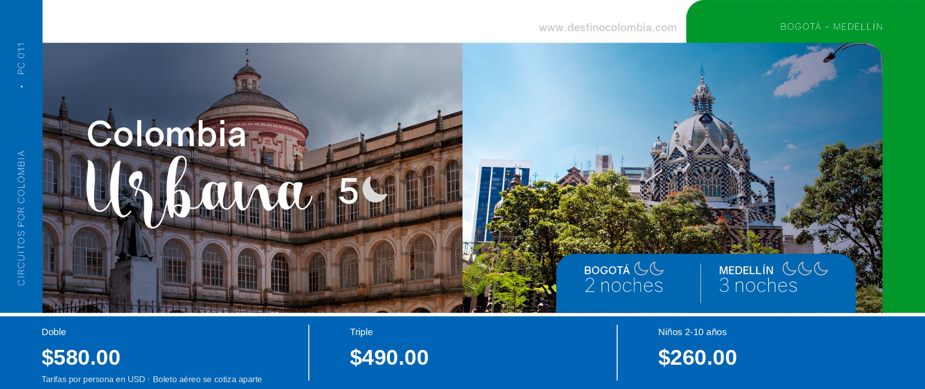 Colombia Urbana — 5 días